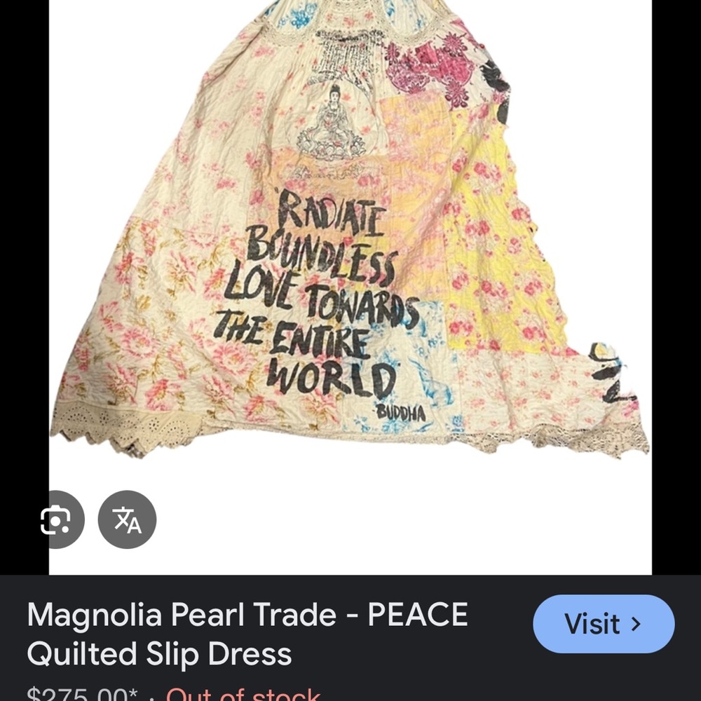 Magnolia Pearl Quilted PEACE Slip Dress